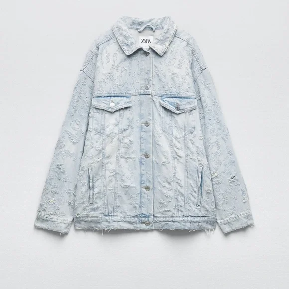 ✨SALE✨ ZARA OVERSIZED DENIM JACKET ✨SALE✨ - Picture 9 of 14